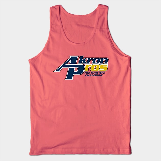 Akron Pros Modernized Wordmark Tank Top by DarthBrooks